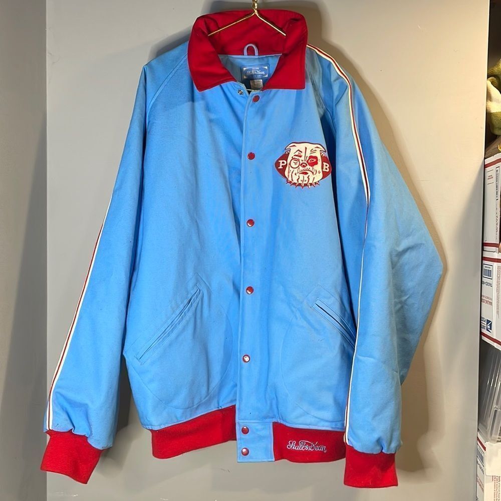 Stall&Dean Grid Iron Collection- Philadelphia Bulldogs Bomber Jacket – M…